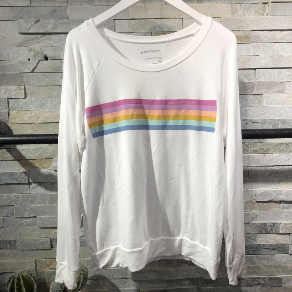 Women's good hYOUman Boat Neck Long Sleeve